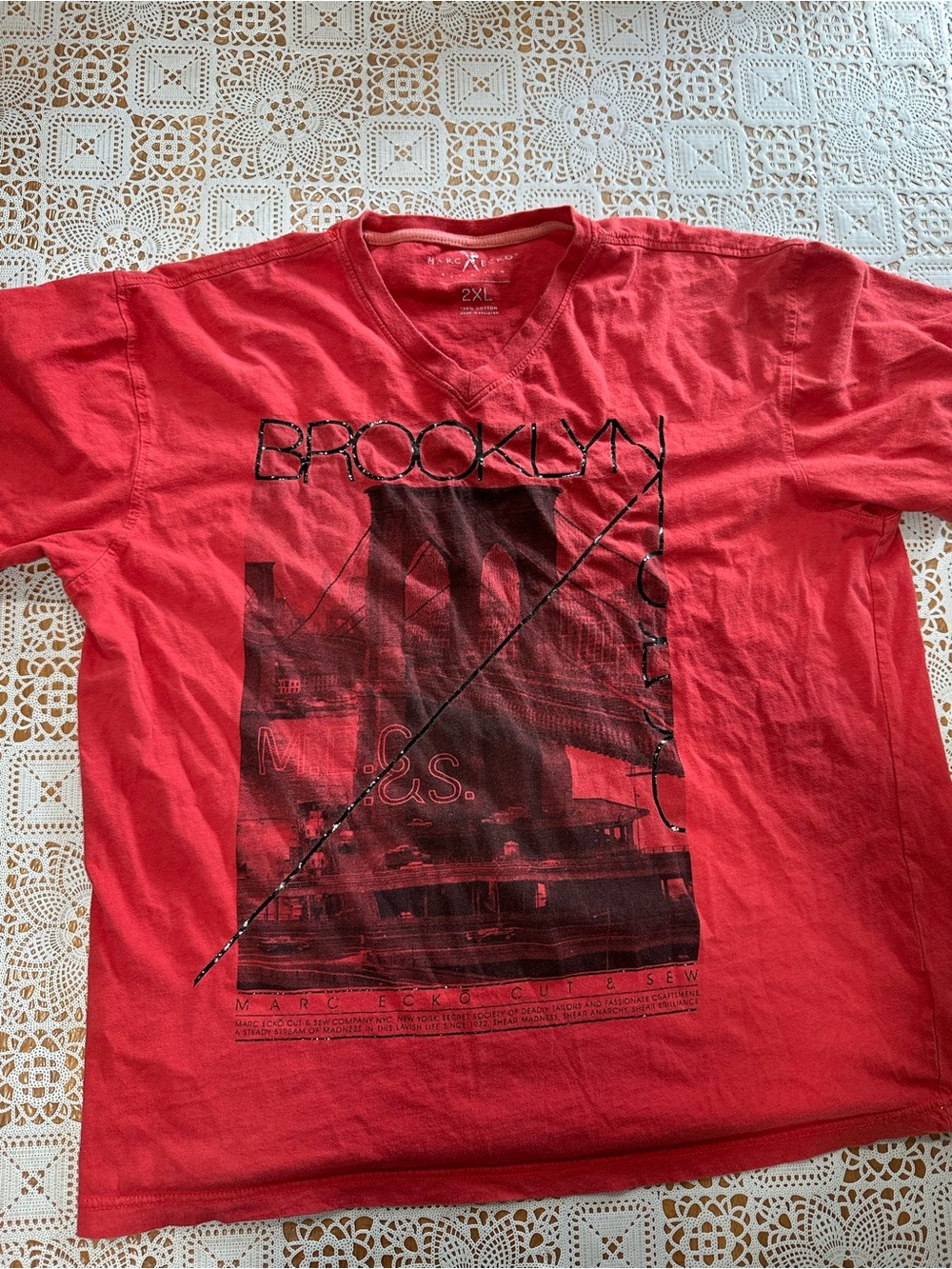 Marc Ecko Cut & Sew Brooklyn Graphic T-Shirt Men’s 2XL